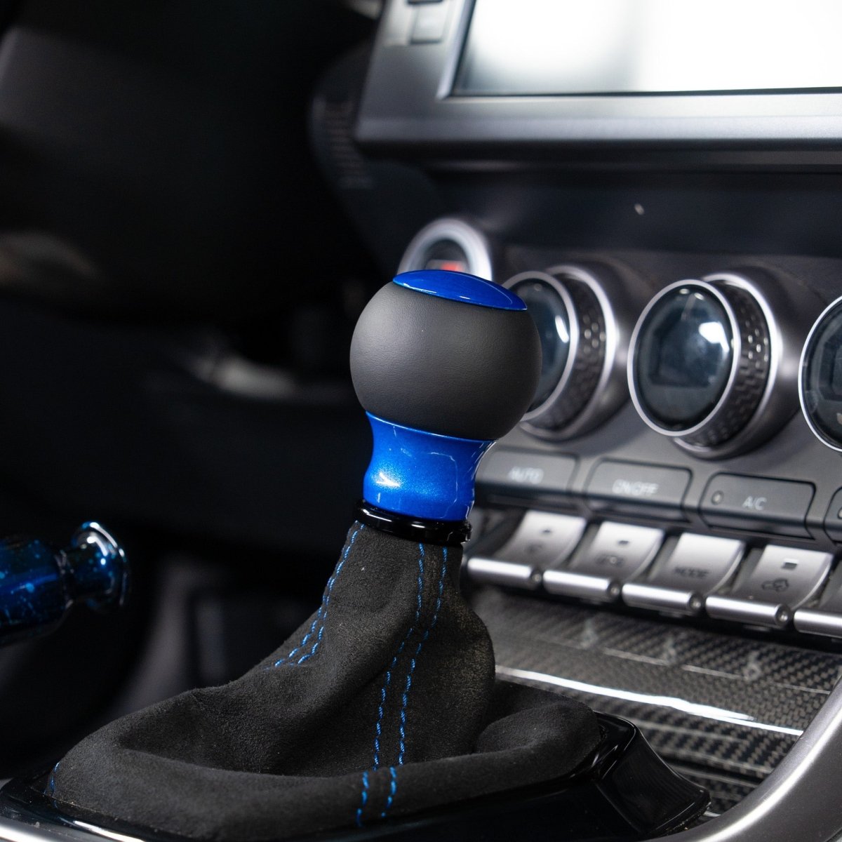 Billetworkz "Fusion" Automatic Shifter - BRZ / FR-S / 86 2013-2021 - JDMuscleShift KnobsBW-KNB-BRZA-NO-CBLU-FULCandy BlueLeather