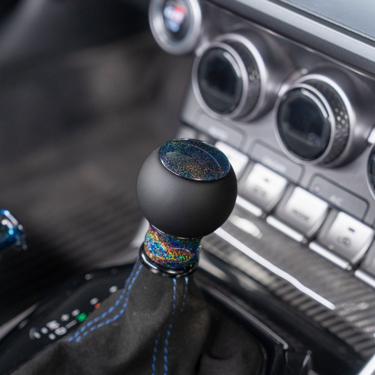 Billetworkz "Fusion" Automatic Shifter - BRZ / FR-S / 86 2013-2021 - JDMuscleShift KnobsBW-KNB-BRZA-NO-RBSP-FULRainbow SparkleLeather