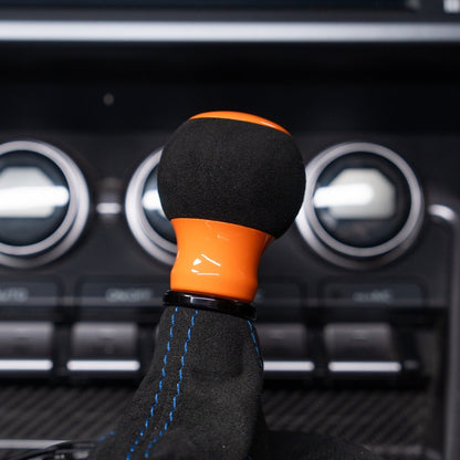 Billetworkz "Fusion" Automatic Shifter - BRZ / FR-S / 86 2013-2021 - JDMuscleShift KnobsBW-KNB-BRZA-NO-GORA-FUAGloss OrangeAlcantara