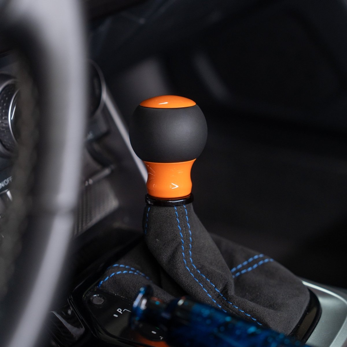 Billetworkz "Fusion" Automatic Shifter - BRZ / FR-S / 86 2013-2021 - JDMuscleShift KnobsBW-KNB-BRZA-NO-GORA-FULGloss OrangeLeather