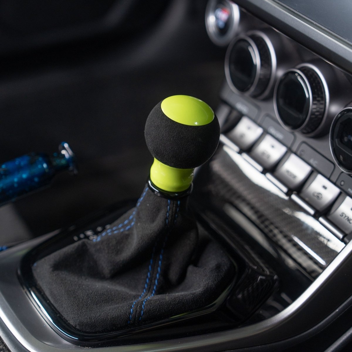 Billetworkz "Fusion" Automatic Shifter - BRZ / FR-S / 86 2013-2021 - JDMuscleShift KnobsBW-KNB-BRZA-NO-NYEL-FUANeon YellowAlcantara