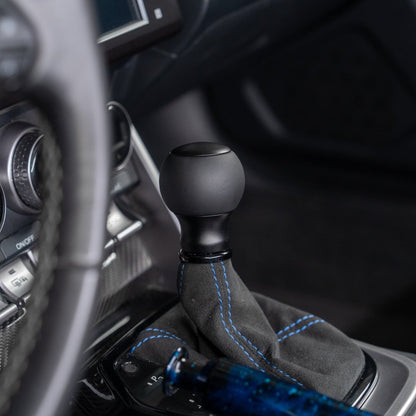 Billetworkz "Fusion" Automatic Shifter - BRZ / FR-S / 86 2013-2021 - JDMuscleShift KnobsBW-KNB-BRZA-NO-MBLK-FULMatte BlackLeather