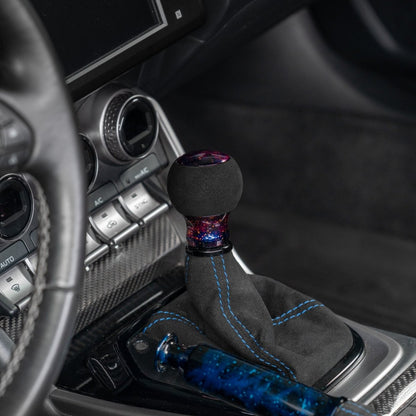 Billetworkz "Fusion" Automatic Shifter - BRZ / FR-S / 86 2013-2021 - JDMuscleShift KnobsBW-KNB-BRZA-NO-PC-FUAPurple Cosmic SpaceAlcantara