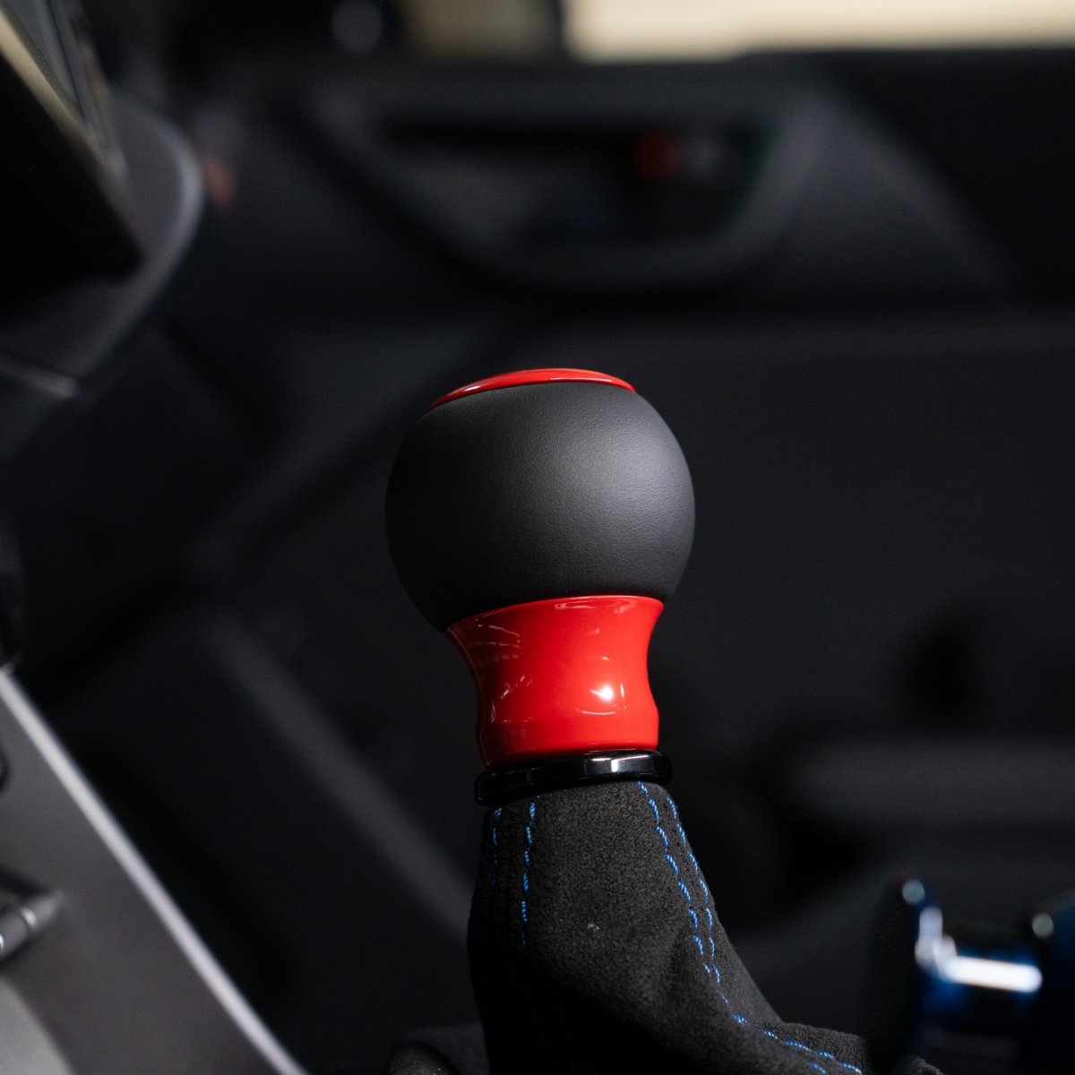 Billetworkz "Fusion" Automatic Shifter - BRZ / FR-S / 86 2013-2021 - JDMuscleShift KnobsBW-KNB-BRZA-NO-GRED-FULGloss RedLeather