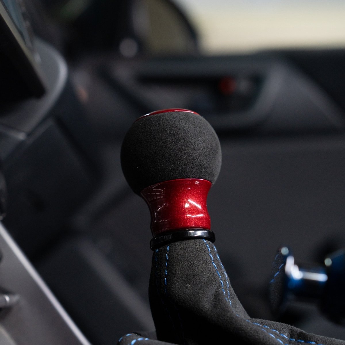 Billetworkz "Fusion" Automatic Shifter - BRZ / FR-S / 86 2013-2021 - JDMuscleShift KnobsBW-KNB-BRZA-NO-CRED-FUACandy RedAlcantara