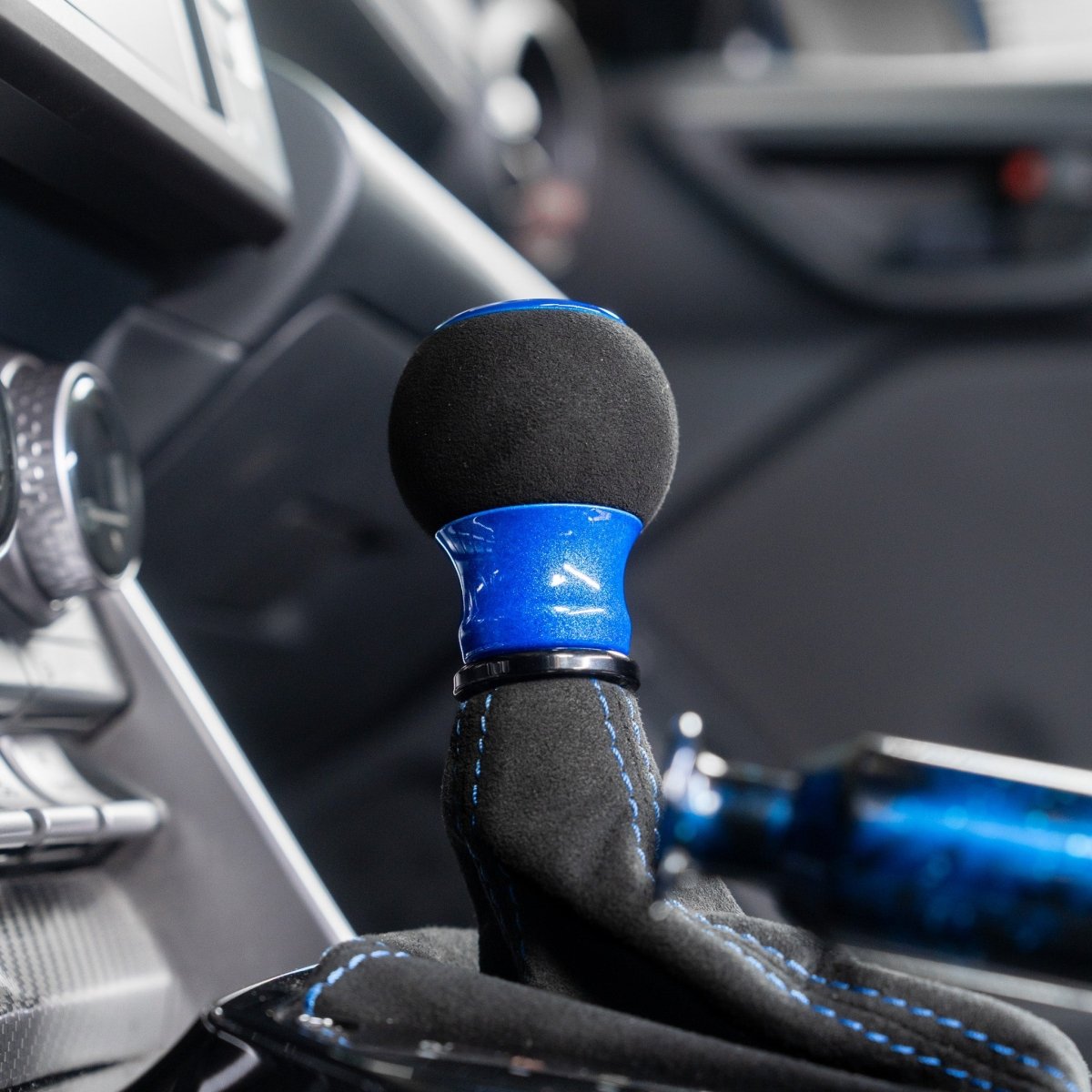 Billetworkz "Fusion" Automatic Shifter - BRZ / FR-S / 86 2013-2021 - JDMuscleShift KnobsBW-KNB-BRZA-NO-CBLU-FUACandy BlueAlcantara