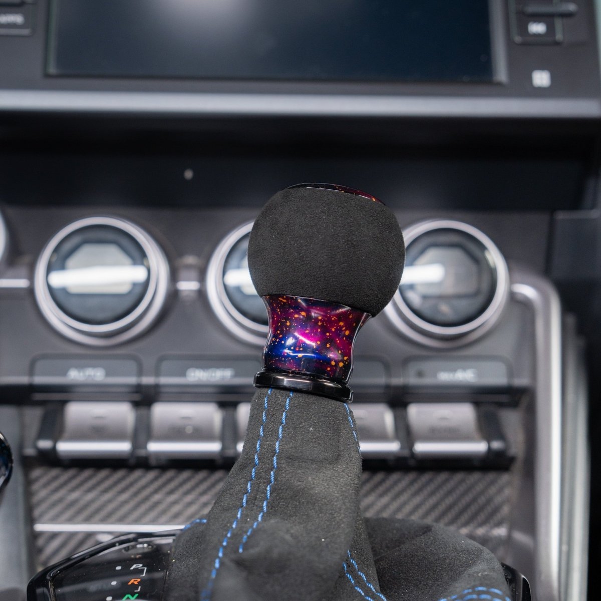 Billetworkz "Fusion" Automatic Shifter - BRZ / FR-S / 86 2013-2021 - JDMuscleShift KnobsBW-KNB-BRZA-NO-PC-FUAPurple Cosmic SpaceAlcantara
