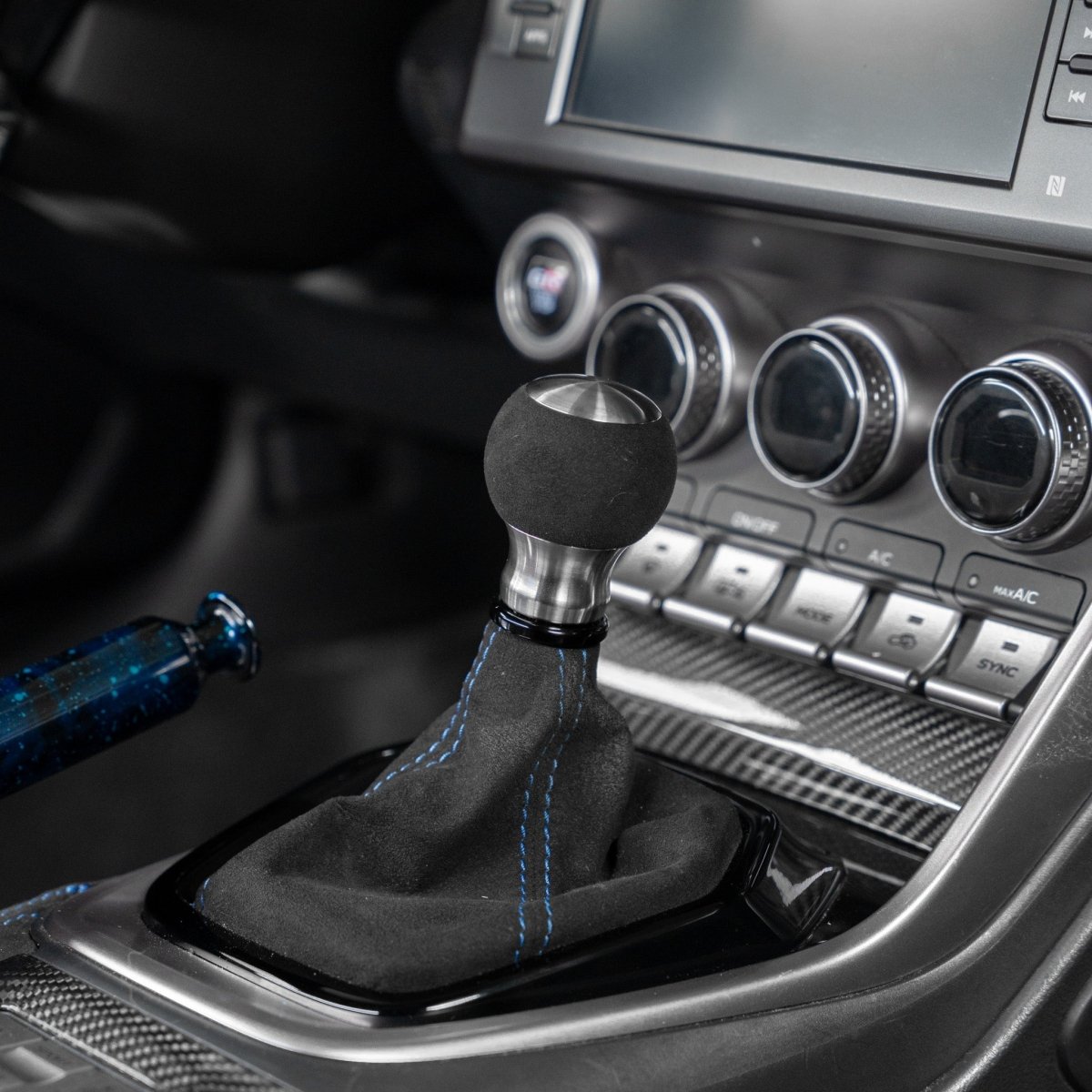 Billetworkz "Fusion" Automatic Shifter - BRZ / FR-S / 86 2013-2021 - JDMuscleShift KnobsBW-KNB-BRZA-NO-POL-FUAPolishedAlcantara