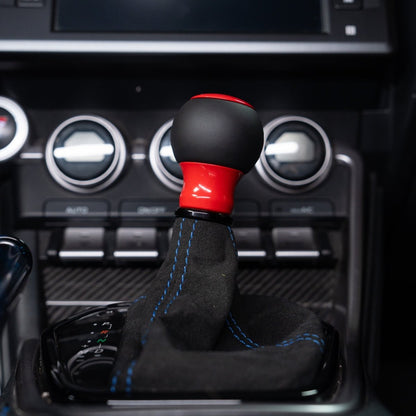 Billetworkz "Fusion" Automatic Shifter - BRZ / FR-S / 86 2013-2021 - JDMuscleShift KnobsBW-KNB-BRZA-NO-GRED-FULGloss RedLeather