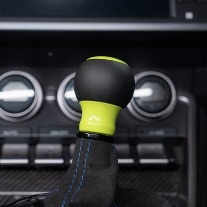 Billetworkz "Fusion" Automatic Shifter - BRZ / FR-S / 86 2013-2021 - JDMuscleShift KnobsBW-KNB-BRZA-NO-NYEL-FULNeon YellowLeather