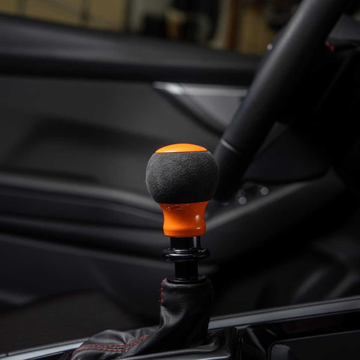 Billetworkz "Fusion" Shift Knob - Fits Subaru CVT: WRX (15–21), Crosstrek (13–23), Forester (14–18), Impreza (12–23), Legacy/Outback (10–14) - JDMuscleShift Knobbwzsku-46863711371546Rainbow SparkleLeatherBlack - Yes my car has a shift boot