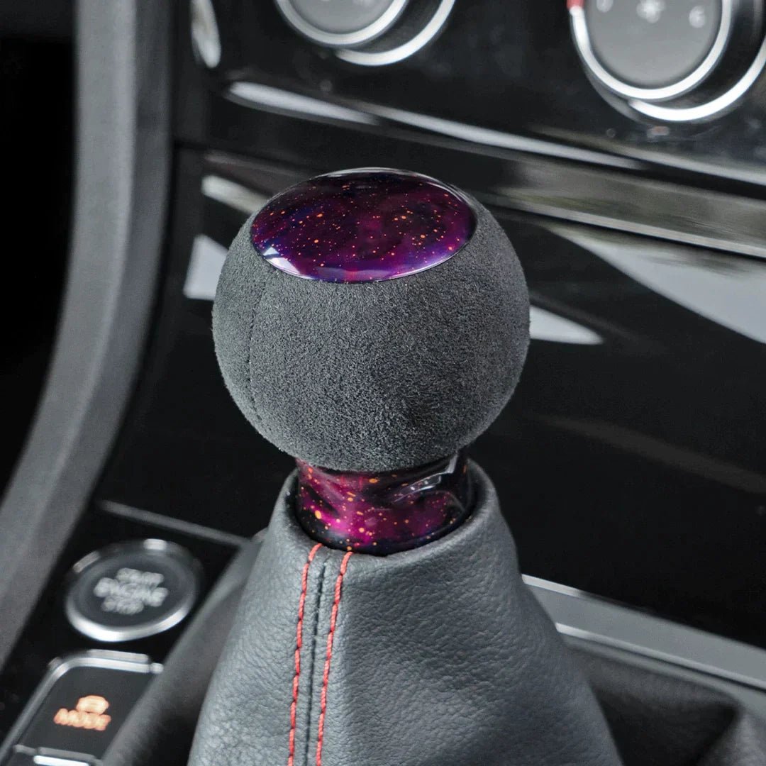 Billetworkz "Fusion" Shift Knob - Fits Subaru CVT: WRX (15–21), Crosstrek (13–23), Forester (14–18), Impreza (12–23), Legacy/Outback (10–14) - JDMuscleShift Knobbwzsku-46863710912794Purple Cosmic SpaceAlcantaraBlack - Yes my car has a shift boot