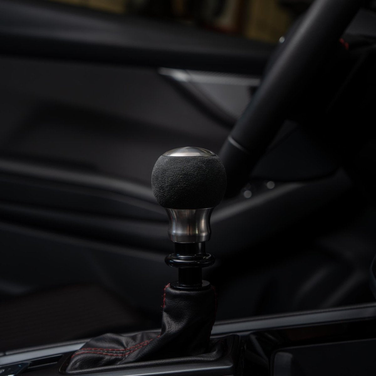 Billetworkz "Fusion" Shift Knob - Fits Subaru CVT: WRX (15–21), Crosstrek (13–23), Forester (14–18), Impreza (12–23), Legacy/Outback (10–14) - JDMuscleShift Knobbwzsku-46863711371546Rainbow SparkleLeatherBlack - Yes my car has a shift boot