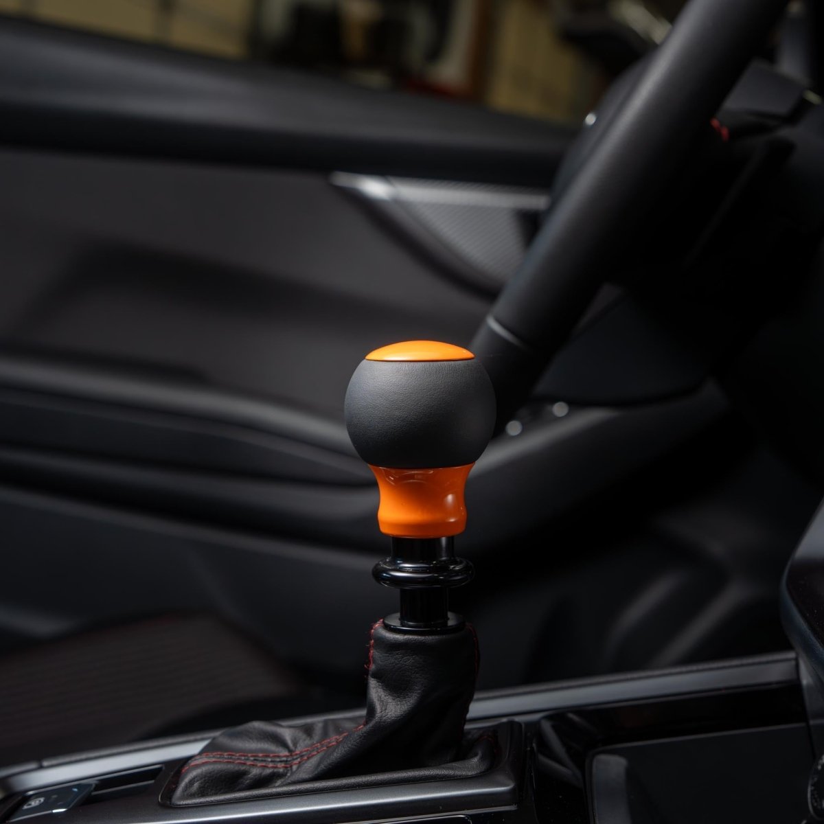 Billetworkz "Fusion" Shift Knob - Fits Subaru CVT: WRX (15–21), Crosstrek (13–23), Forester (14–18), Impreza (12–23), Legacy/Outback (10–14) - JDMuscleShift Knobbwzsku-46863711371546Rainbow SparkleLeatherBlack - Yes my car has a shift boot