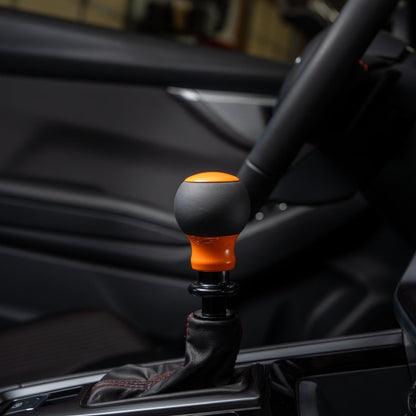 Billetworkz "Fusion" Shift Knob - Fits Subaru CVT: WRX (15–21), Crosstrek (13–23), Forester (14–18), Impreza (12–23), Legacy/Outback (10–14) - JDMuscleShift Knobbwzsku-46863711371546Rainbow SparkleLeatherBlack - Yes my car has a shift boot