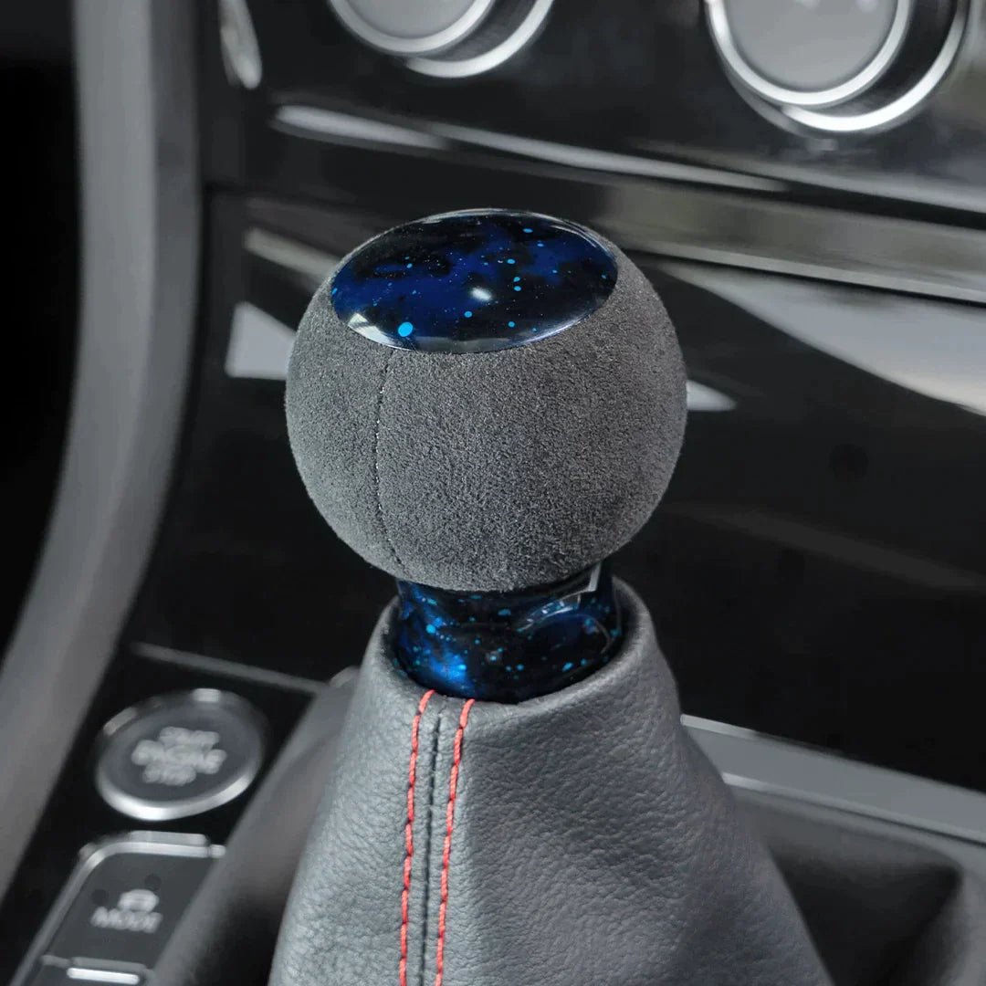Billetworkz "Fusion" Shift Knob - Fits Subaru CVT: WRX (15–21), Crosstrek (13–23), Forester (14–18), Impreza (12–23), Legacy/Outback (10–14) - JDMuscleShift Knobbwzsku-46863711043866Blue Cosmic SpaceAlcantaraBlack - Yes my car has a shift boot