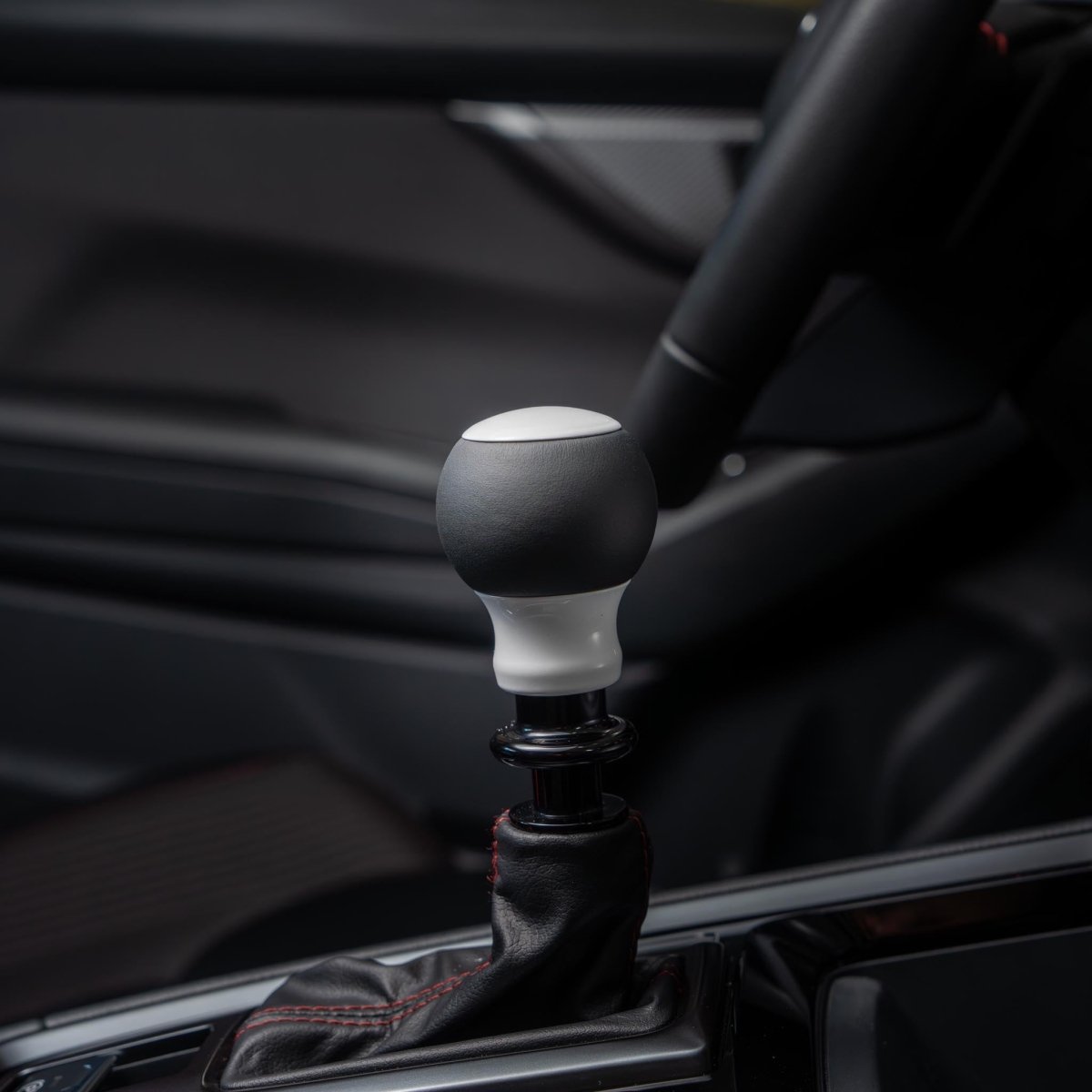 Billetworkz "Fusion" Shift Knob - Fits Subaru CVT: WRX (15–21), Crosstrek (13–23), Forester (14–18), Impreza (12–23), Legacy/Outback (10–14) - JDMuscleShift Knobbwzsku-46863711371546Rainbow SparkleLeatherBlack - Yes my car has a shift boot