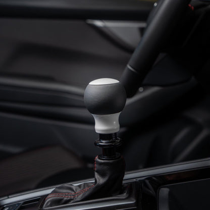 Billetworkz "Fusion" Shift Knob - Fits Subaru CVT: WRX (15–21), Crosstrek (13–23), Forester (14–18), Impreza (12–23), Legacy/Outback (10–14) - JDMuscleShift Knobbwzsku-46863711371546Rainbow SparkleLeatherBlack - Yes my car has a shift boot