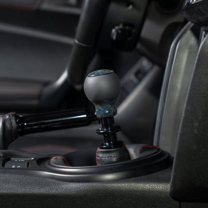 Billetworkz “Fusion” Weighted Shift Knob - BRZ / FR - S / 86 2013 - 2021 (6 - Speed) - JDMuscleShift KnobBW-KNB-BRZ1-NO-RBSP-FULRainbow SparkleLeatherNo Shift Pattern