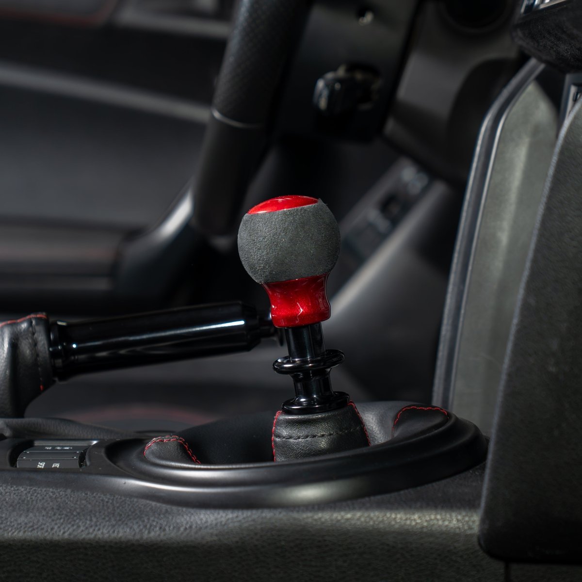 Billetworkz “Fusion” Weighted Shift Knob - BRZ / FR - S / 86 2013 - 2021 (6 - Speed) - JDMuscleShift KnobBW-KNB-BRZ1-NO-CRED-FUACandy RedAlcantaraNo Shift Pattern