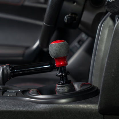 Billetworkz “Fusion” Weighted Shift Knob - BRZ / FR - S / 86 2013 - 2021 (6 - Speed) - JDMuscleShift KnobBW-KNB-BRZ1-NO-CRED-FUACandy RedAlcantaraNo Shift Pattern