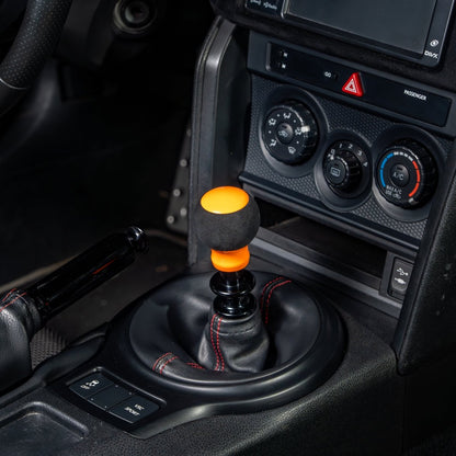 Billetworkz “Fusion” Weighted Shift Knob - BRZ / FR - S / 86 2013 - 2021 (6 - Speed) - JDMuscleShift KnobBW-KNB-BRZ1-NO-GORA-FUAGloss OrangeAlcantaraNo Shift Pattern