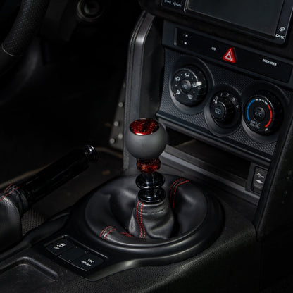Billetworkz “Fusion” Weighted Shift Knob - BRZ / FR - S / 86 2013 - 2021 (6 - Speed) - JDMuscleShift KnobBW-KNB-BRZ1-NO-RC-FULRed Cosmic SpaceLeatherNo Shift Pattern