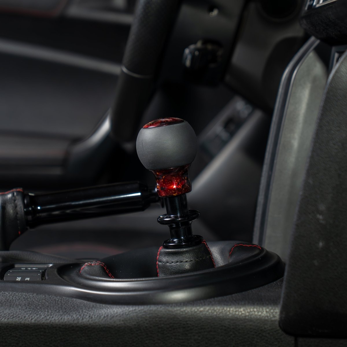 Billetworkz “Fusion” Weighted Shift Knob - BRZ / FR - S / 86 2013 - 2021 (6 - Speed) - JDMuscleShift KnobBW-KNB-BRZ1-NO-RC-FULRed Cosmic SpaceLeatherNo Shift Pattern