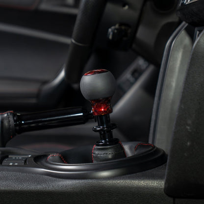 Billetworkz “Fusion” Weighted Shift Knob - BRZ / FR - S / 86 2013 - 2021 (6 - Speed) - JDMuscleShift KnobBW-KNB-BRZ1-NO-RC-FULRed Cosmic SpaceLeatherNo Shift Pattern