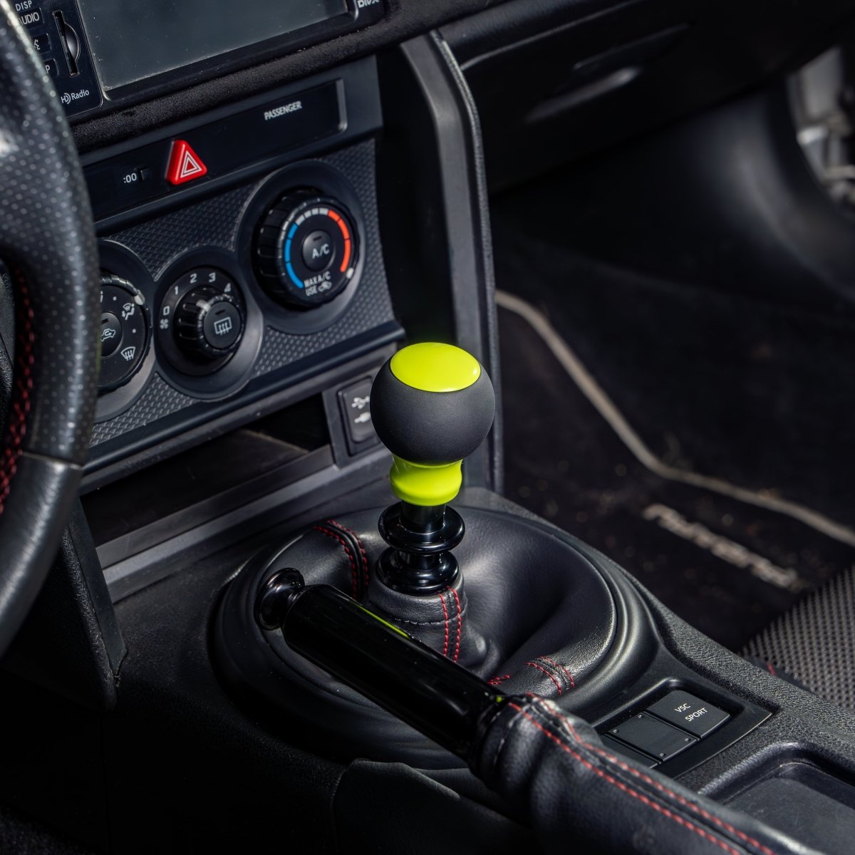 Billetworkz “Fusion” Weighted Shift Knob - BRZ / FR - S / 86 2013 - 2021 (6 - Speed) - JDMuscleShift KnobBW-KNB-BRZ1-NO-NYEL-FULNeon YellowLeatherNo Shift Pattern