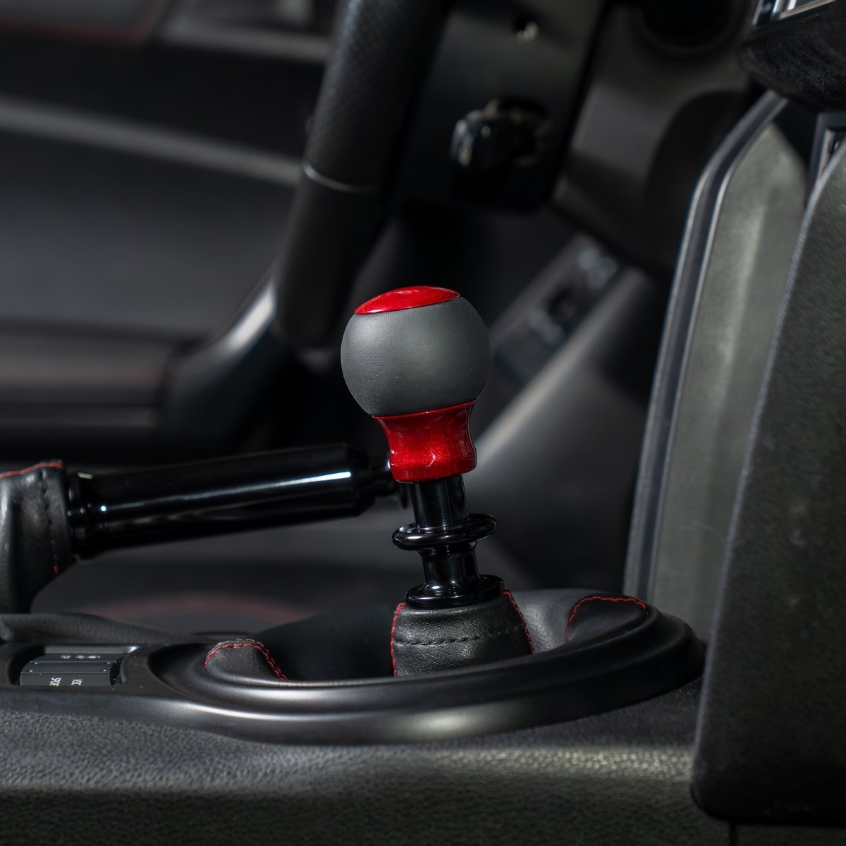 Billetworkz “Fusion” Weighted Shift Knob - BRZ / FR - S / 86 2013 - 2021 (6 - Speed) - JDMuscleShift KnobBW-KNB-BRZ1-NO-CRED-FULCandy RedLeatherNo Shift Pattern