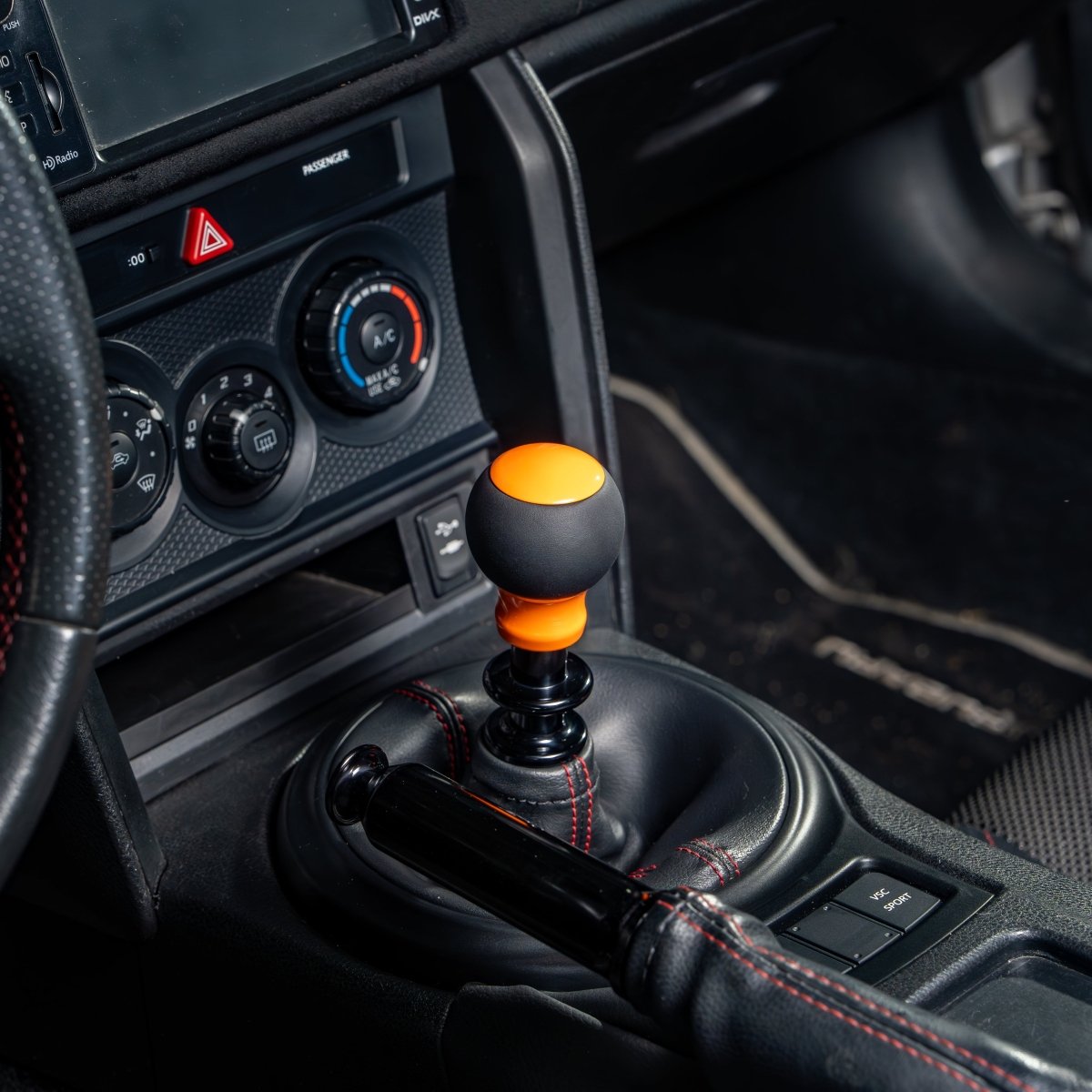 Billetworkz “Fusion” Weighted Shift Knob - BRZ / FR - S / 86 2013 - 2021 (6 - Speed) - JDMuscleShift KnobBW-KNB-BRZ1-NO-GORA-FULGloss OrangeLeatherNo Shift Pattern