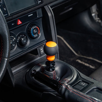Billetworkz “Fusion” Weighted Shift Knob - BRZ / FR - S / 86 2013 - 2021 (6 - Speed) - JDMuscleShift KnobBW-KNB-BRZ1-NO-GORA-FULGloss OrangeLeatherNo Shift Pattern