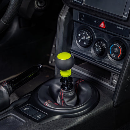 Billetworkz “Fusion” Weighted Shift Knob - BRZ / FR - S / 86 2013 - 2021 (6 - Speed) - JDMuscleShift KnobBW-KNB-BRZ1-NO-NYEL-FULNeon YellowLeatherNo Shift Pattern
