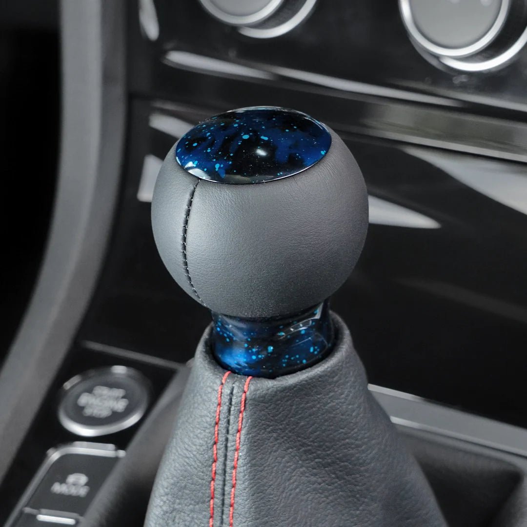Billetworkz “Fusion” Weighted Shift Knob - BRZ / GR86 2022+ - JDMuscleShift KnobbwzBW-KNB-BRZ-NO-BC-FULBlue Cosmic SpaceLeatherNo Shift Pattern