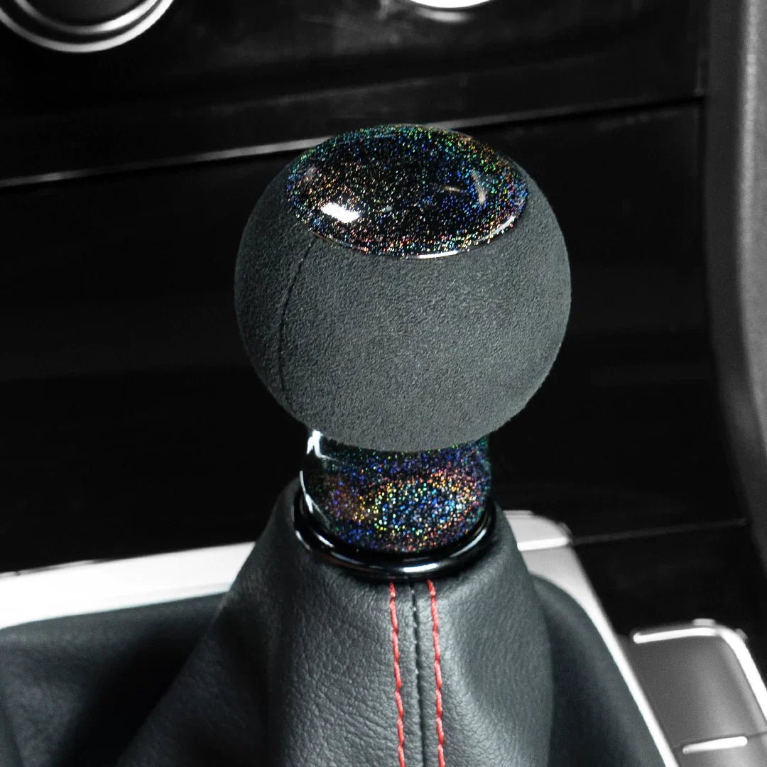 Billetworkz “Fusion” Weighted Shift Knob - Subaru 5 - Speed - JDMuscleShift KnobbwzBW-KNB-SUB5-NO-RBSP-FUARainbow SparkleAlcantaraNo Shift Pattern