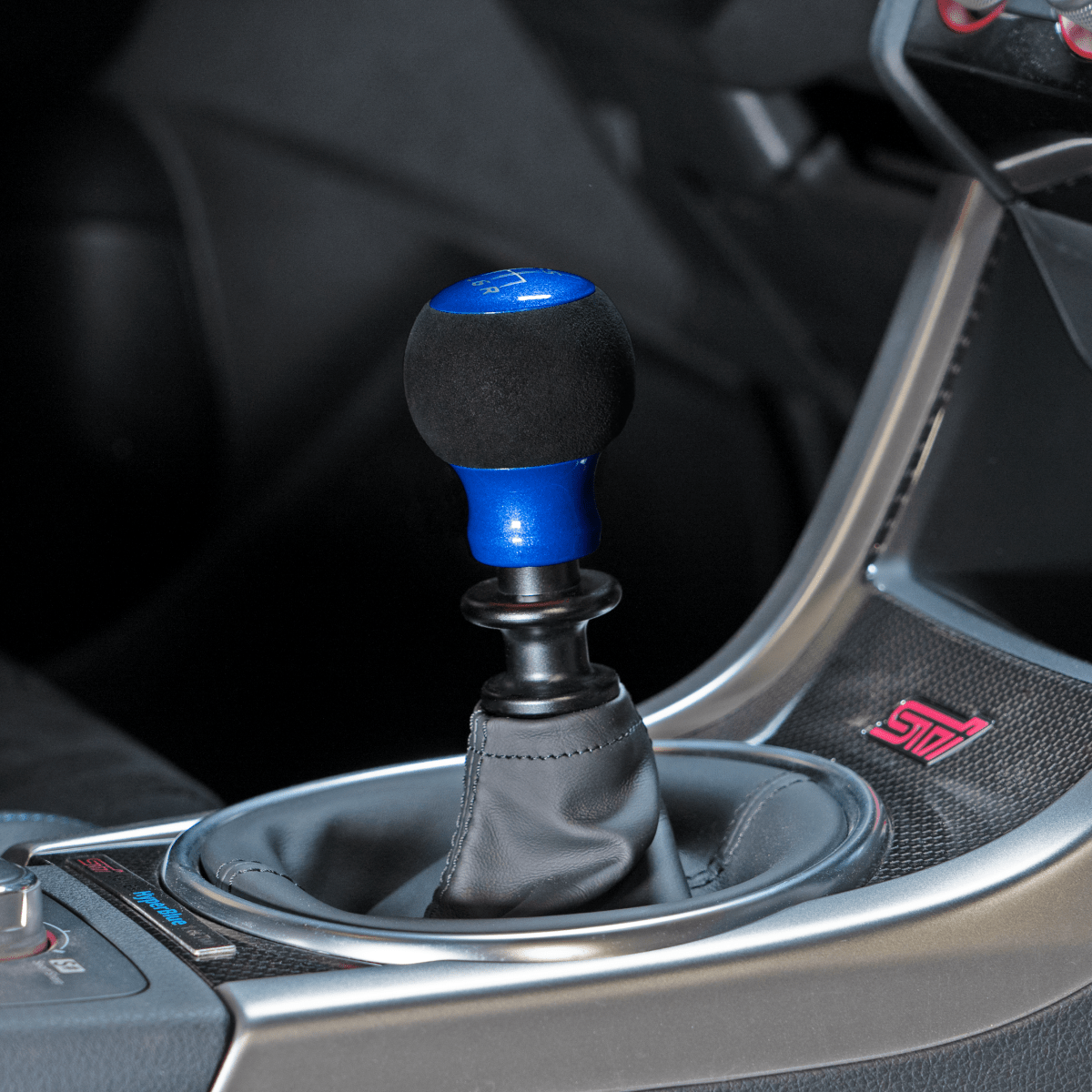 Billetworkz “Fusion” Weighted Shift Knob - Subaru 6 - Speed - JDMuscleShift KnobBW-KNB-SUB6-NO-CBLU-FUACandy BlueAlcantaraNo Shift Pattern