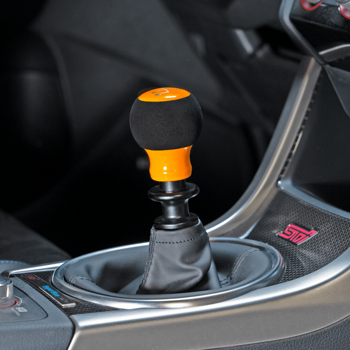 Billetworkz “Fusion” Weighted Shift Knob - Subaru 6 - Speed - JDMuscleShift KnobBW-KNB-SUB6-NO-GORA-FUAGloss OrangeAlcantaraNo Shift Pattern