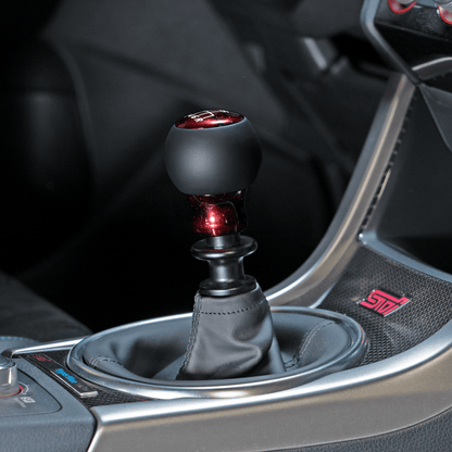 Billetworkz “Fusion” Weighted Shift Knob - Subaru 6 - Speed - JDMuscleShift KnobBW-KNB-SUB6-NO-RC-FULRed Cosmic SpaceLeatherNo Shift Pattern