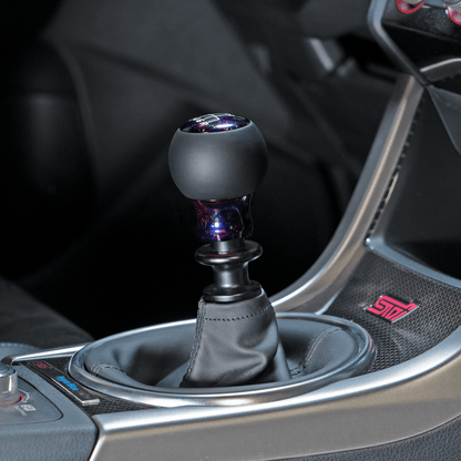 Billetworkz “Fusion” Weighted Shift Knob - Subaru 6 - Speed - JDMuscleShift KnobBW-KNB-SUB6-NO-PC-FULPurple Cosmic SpaceLeatherNo Shift Pattern
