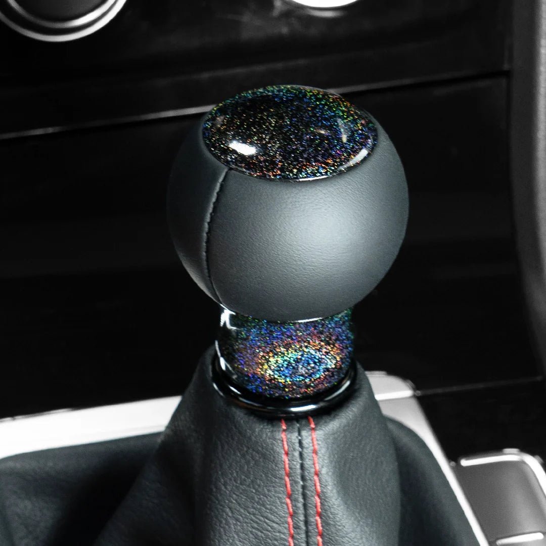 Billetworkz “Fusion” Weighted Shift Knob - Subaru 6 - Speed - JDMuscleShift KnobBW-KNB-SUB6-NO-RBSP-FULRainbow SparkleLeatherNo Shift Pattern