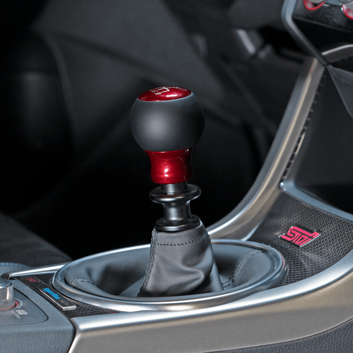 Billetworkz “Fusion” Weighted Shift Knob - Subaru 6 - Speed - JDMuscleShift KnobBW-KNB-SUB6-NO-CRED-FULCandy RedLeatherNo Shift Pattern