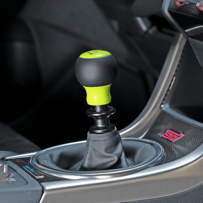 Billetworkz “Fusion” Weighted Shift Knob - Subaru 6 - Speed - JDMuscleShift KnobBW-KNB-SUB6-NO-NYEL-FULNeon YellowLeatherNo Shift Pattern