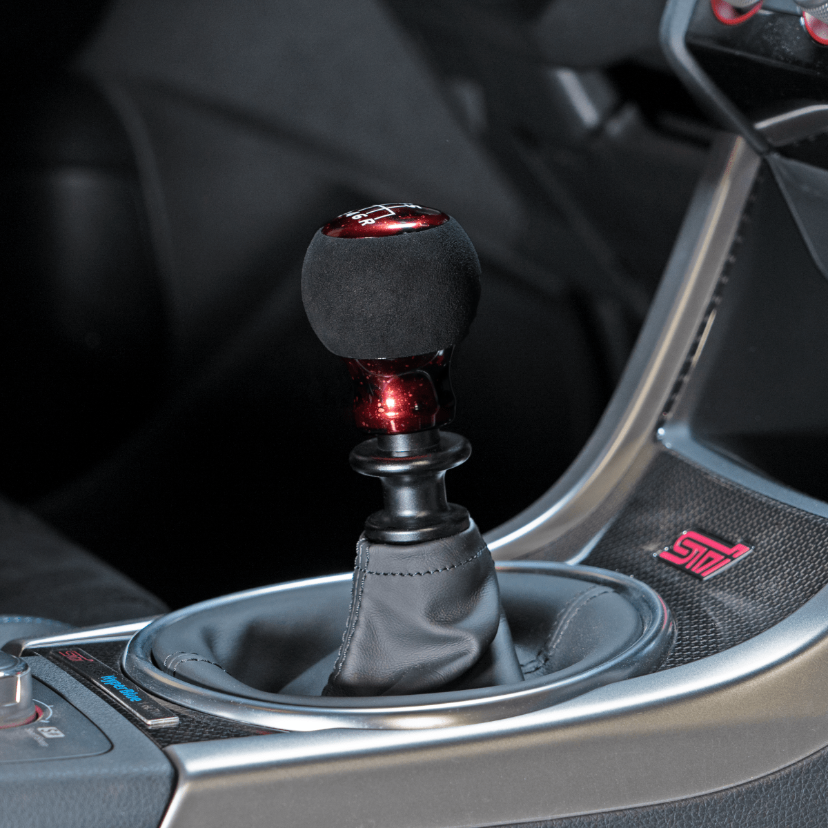 Billetworkz “Fusion” Weighted Shift Knob - Subaru 6 - Speed - JDMuscleShift KnobBW-KNB-SUB6-NO-RC-FUARed Cosmic SpaceAlcantaraNo Shift Pattern