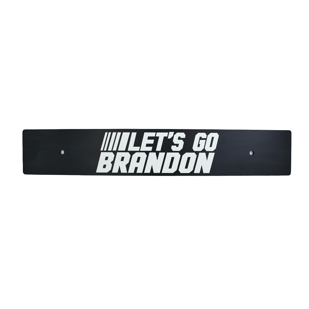Billetworkz "Let's Go Brandon" License Plate Delete - JDMusclePlate DeletebwzBW-LPD-LGBR-USUniversal Fitment: Holes 7" Apart (U.S. License Plate Mounting)