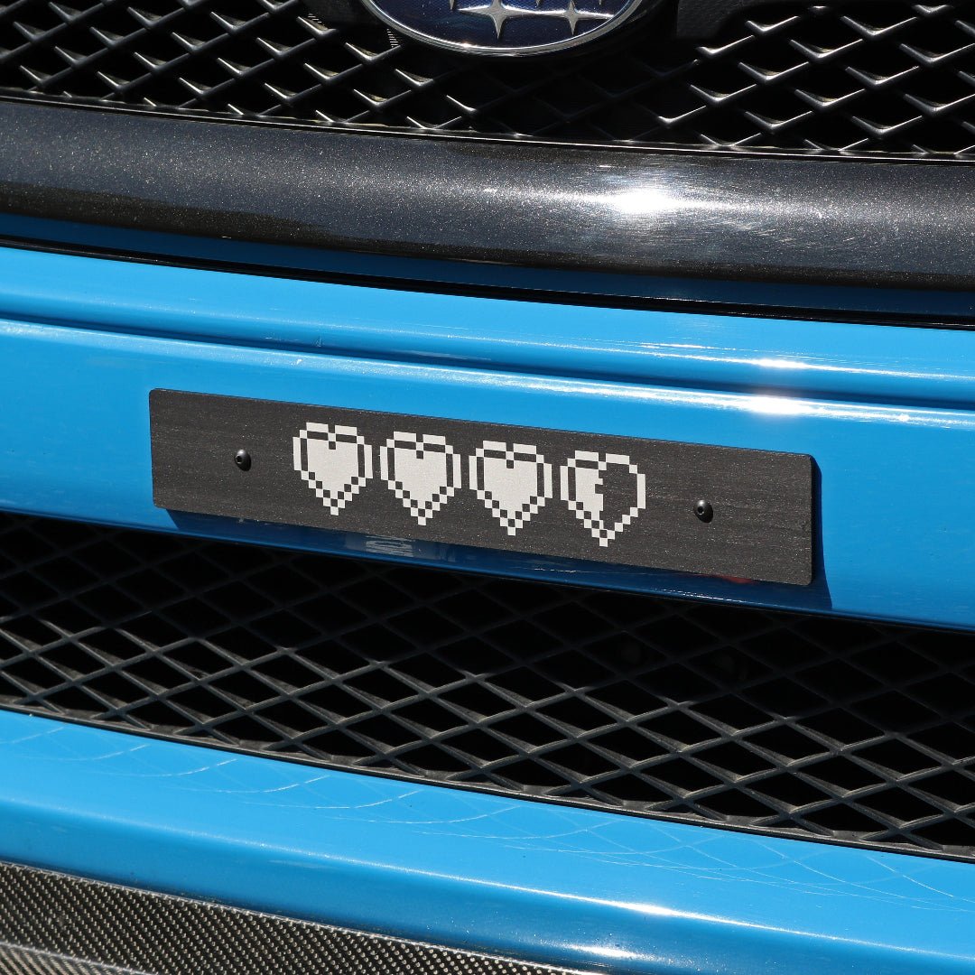 Billetworkz "Life Hearts" License Plate Delete - JDMusclePlate DeletebwzBW-LPD-HRTS-USUniversal Fitment: Holes 7" Apart (U.S. License Plate Mounting)
