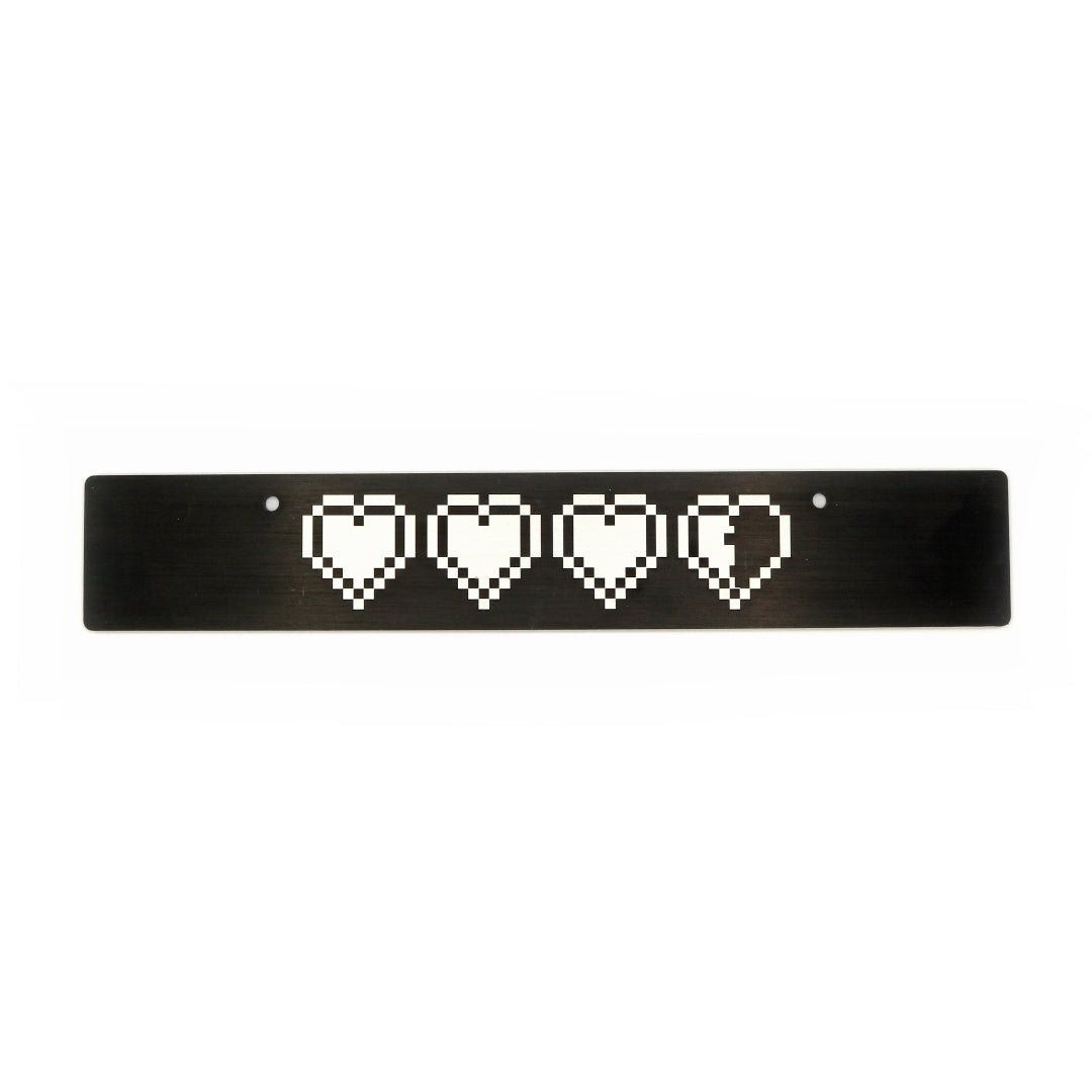 Billetworkz "Life Hearts" License Plate Delete - JDMusclePlate DeletebwzBW-LPD-HRTS-USUniversal Fitment: Holes 7" Apart (U.S. License Plate Mounting)