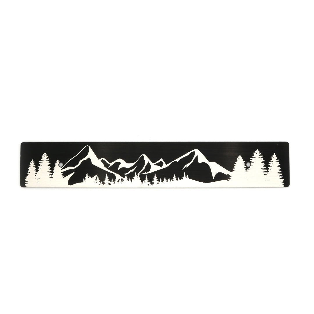 Billetworkz "Mountains" License Plate Delete - JDMusclePlate DeletebwzBW-LPD-MNTS-USUniversal Fitment: Holes 7" Apart (U.S. License Plate Mounting)
