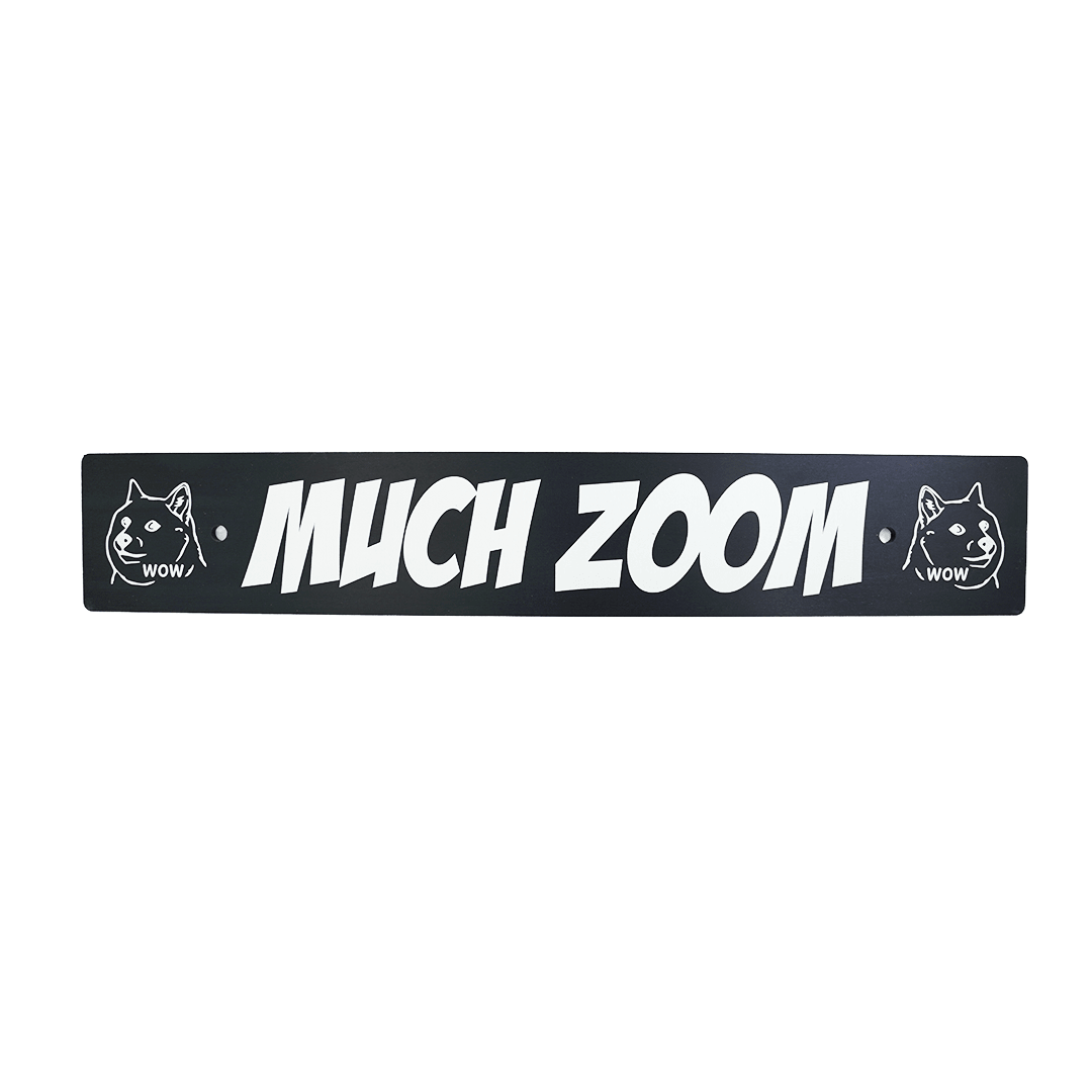 Billetworkz "Much Zoom" License Plate Delete - JDMusclePlate DeletebwzBW-LPD-ZOOM-USUniversal Fitment: Holes 7" Apart (U.S. License Plate Mounting)