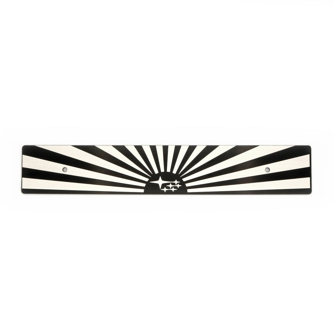 Billetworkz "Rising Sun Stars" License Plate Delete - JDMusclePlate DeletebwzBW-LPD-RSST-USUniversal Fitment: Holes 7" Apart (U.S. License Plate Mounting)